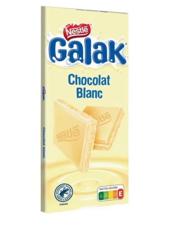 Tablette de chocolat blanc GALAK